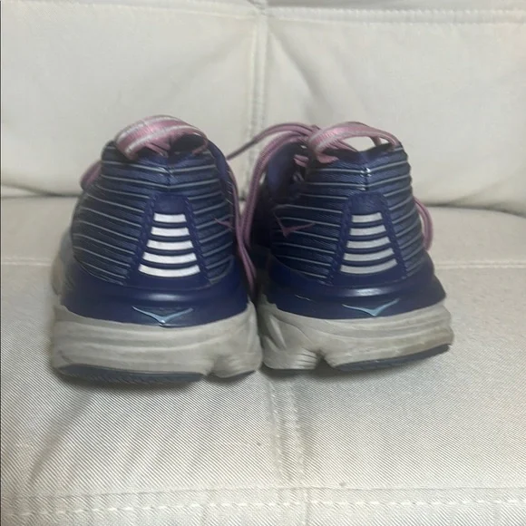 Hoka Navy and Purple Athletic Shoes Size 8.5 - Picture 4 of 13